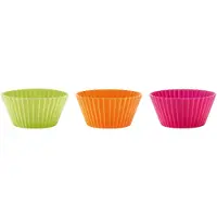 Lékué Bakvorm - Muffins - ø 7 cm - Set van 6 - Siliconen - Mixed