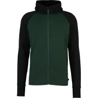 Stoic - MerinoFleece260 FlenSt. Zip Hoody - Merinohoodie XXL, groen/zwart