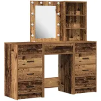 vidaXL Kaptafel 3 st Bruin 40 x 41 x 135 cm Bewerkt hout