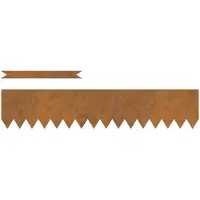 vidaXL Grasafscherming 20 st 100 x 0.05 x 20 cm Roestig