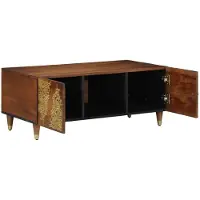 vidaXL Salontafel Honing bruin 100 x 54 x 40 cm Massief Mango Hout