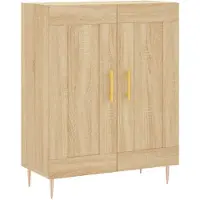 vidaXL Hoge kast 69,5x34x180 cm bewerkt hout sonoma eikenkleurig