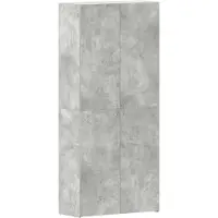 vidaXL Schoenenkast 80 x 35.5 x 180 cm Bewerkt hout Grijs