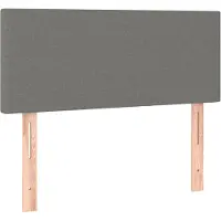 vidaXL Hoofdbord 80x5x78/88 cm stof donkergrijs