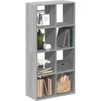 vidaXL Kamerscherm / boekenkast 69,5x29x137,5 cm hout grijs sonoma eik