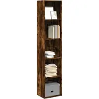vidaXL Boekenkast 40x30x189 cm bewerkt hout gerookt eikenkleurig