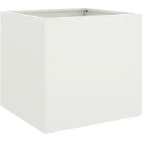 vidaXL Plantenbak 49x47x46 cm staal wit