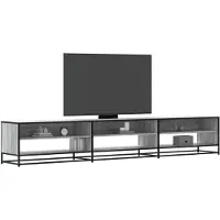 vidaXL Tv-meubel 270x40x46 cm bewerkt hout grijs sonoma eikenkleurig