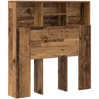 vidaXL Hoofdeinde Kast Oudhout Bewerkt hout