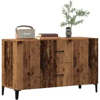 vidaXL Dressoir 100x36x60 cm bewerkt hout oud houtkleurig