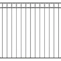 vidaXL Heckelement ASSEN 170 x 150 cm Staal Grijs