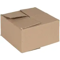 vidaXL Vouwdoos met opslag 50 st Naturel 15 x 15 x 8 cm Karton