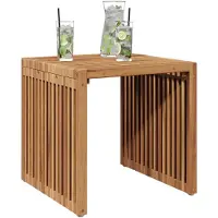 vidaXL Tuin bijzettafeltje bruin, 45 x 45,5 x 45,5 cm, massief teakhout