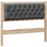 vidaXL Hoofdbord Anders Bruin en donkergrijs 100 cm Massief grenenhout