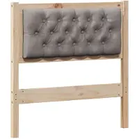 vidaXL Hoofdbord Anders Bruin en taupe 75 cm Massief grenenhout