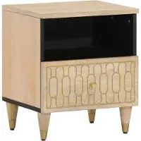 vidaXL Nachtkastjes 2 st 40x33x46 cm massief mangohout