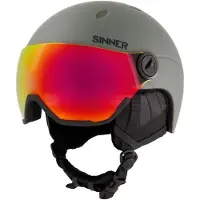 Sinner Titan Visor Helm Matte Moss Green - Blue Mirror Cat.2 XL