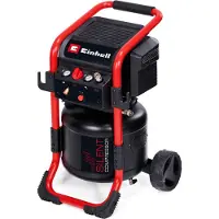 Einhell Elektrische Compressor TE-AC 240/24 Silent - 1500 W - 10 bar - 24 L tank - Aanzuigcapaciteit: 240 l/min - 70 dB (Stiller dan normale compressoren) - Olievrij