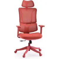MyBuero Bureaustoel / Draaistoel Ergomy Colore 3D netstof / Zitting stof rood