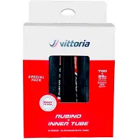 Vittoria 2x Rubino V G2.0 700c X 26 + 2x Tubes Racefietsband