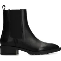 Manfield Zwarte leren chelsea boots | Maat 41