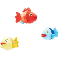 BARK the groupers drie vissen pluche rood / blauw / geel 23x22x8 cm tot 10 kg