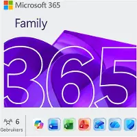 Microsoft 365 Family - Jaarabonnement Download Tot 6 Gebruikers