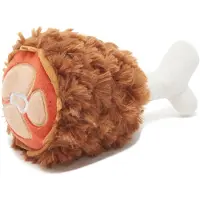 BARK tavern turkey leg pluche kalkoen poot gevuld met spiky bal 20x12x12 cm
