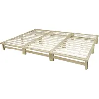 Homestyle4u Familiebed - 270x200 cm - Palletbed - Massief houten