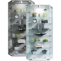 VCM Wandvitrinekast Hangende vitrinekast Glazen vitrinekast Wandvitrinekast Glazen Benila XL