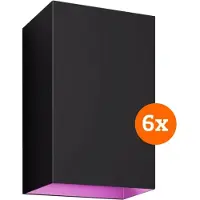 Philips Hue Resonate muurlamp White and Color zwart 6-pack