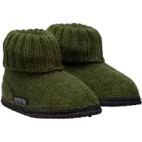 Bergstein kids pantoffels Groen Jongens/Meisjes Wol Effen - maat 20