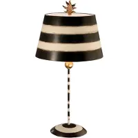 Flambeau LED Tafellamp South Beach | 1X E27 Max 60W | Black, Putty & Gold Leaf