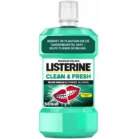 Listerine 6x Mondwater Clean & Fresh Alcoholvrij 500 ml