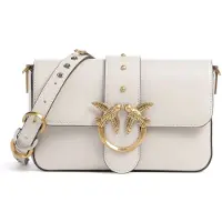 Pinko Love One Mini Slouchy Charms Crossbody tas crème