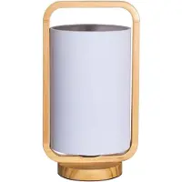 Pauleen Tafellamp Woody Charm, hout licht, Woon-/ Eetkamer, Hout, Jong wonen, Tafellamp