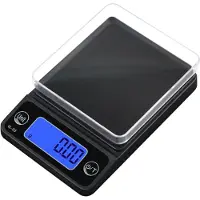 INF Sieradenweegschaal / koffieweegschaal / zakweegschaal met hoge precisie Black M 500g / 0.1g