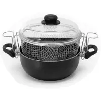 Ballarini Friggitrice 24 cm Aluminium Zwarte Antiaanbaklaag