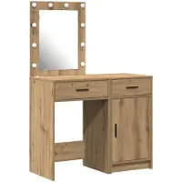 vidaXL Kaptafel 2 st Bruin 50 x 41 x 135 cm Bewerkt hout