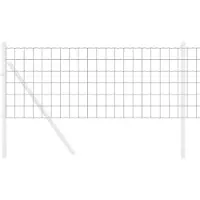 vidaXL Euro Hek 0,6 x 50 m PVC-gelaagd ijzer Grijs