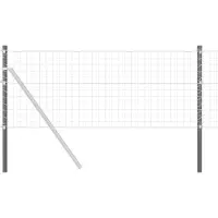 vidaXL - Hekpaal - 12 - st - Grijs - 110 - cm - Poedercoated - staal