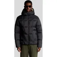 Lyle & Scott Square Cocoon Puffer Jacket - Zwart