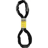 Stahlex Ketting cijferslot - 7 mm schakels - 140 cm - zwart - 4-cijferige code