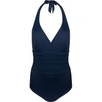 Magic bodyfashion Halter Swimsuit Dames Badpak Navy Blue - Maat XL