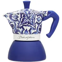 Bialetti 5356 0 19L Italiaanse Koffiezetter Blauw Wit Aluminium 4 kopjes
