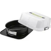 Zenker Springvormpan Ø24cm Bake,Click&Go, Bakblik, Zwart, Transparant
