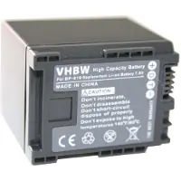 VHBW Camera accu compatibel met Canon BP-819 / 1600 mAh