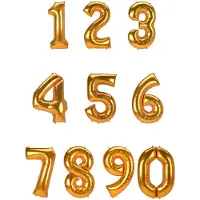 Amscan folieballon 0 junior 93 x 134 cm goud