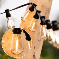 LumenXL Prikkabel set met 2,5W filament lampen Ø60: optie dimbaar