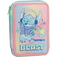 Giovas Disney Lilo & Stitch pennenetui met vulling, met 2 compartimenten